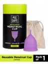 PEESAFE Reusable Menstrual Cup with 8-10 Hours Protection - Small...