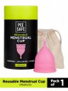 PEESAFE Reusable Menstrual Cup with 8-10 Hr Protection - Medium...