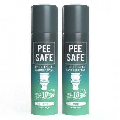 PEESAFE Toilet Seat Sanitizer Spray (50ml - Pack Of 2) - Mint