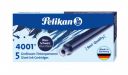 Pelikan 4001 GTP/5 Giant Ink Cartridge (Blue Black)...