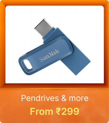 Pendrives starting from Rs. 299 on Flipkart's Big Billion Days Sale