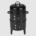 Peng Essentials 3 in 1 Barrel Charcoal Barbecue Grill (Triple Layered, BBQ01, Black)...