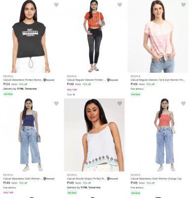 People Clothing And Accessories Starting Rs.124