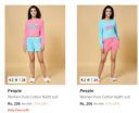 People Women's Night suits at Minimum 70% off...