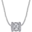Peora Silver Plated Stylish Party Pendant Chain Necklace Jewellery Set for Women Girls...