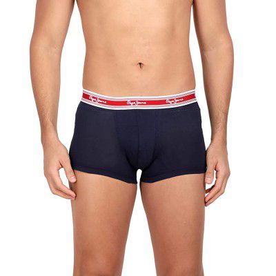 Pepe Jeans Innerwear Mens Classic Regular Solid Trunks