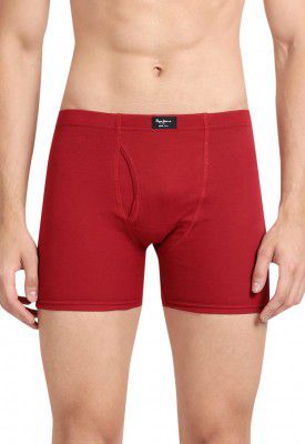 Pepe Jeans Innerwear Men's Cotton Trunks (Pack of 2) (CLT01-02_Parry RED_Parry Red_70-75_Parry RED_75 CM)