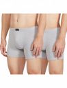 Pepe Jeans Innerwear Men's Solid Trunks (Pack of 2) (CLT01-02_Grey Melange_Grey Melange-70-75)...