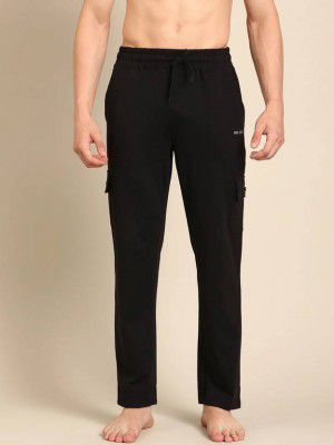 Pepe Jeans Men Solid Black Track Pants