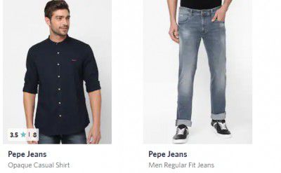 Pepe Jeans Mens Clothing Upto 90% Off