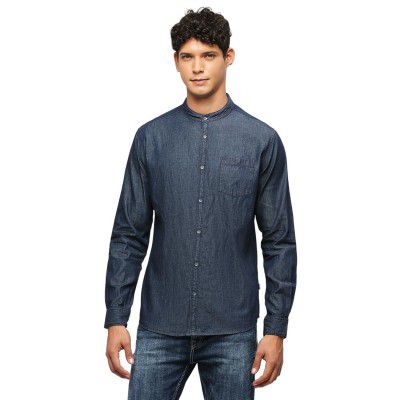 Pepe Jeans Men's Cotton Solid Regular Shirt