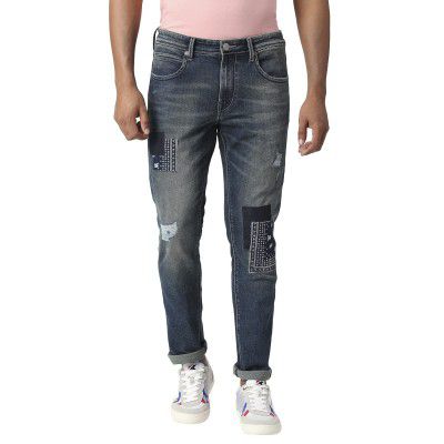 Pepe Jeans Men's Mid Rise Slim Jeans