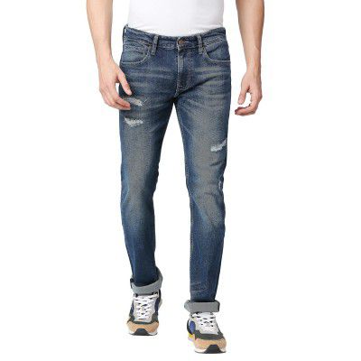 Pepe Jeans Men's Mid Rise Slim Jeans