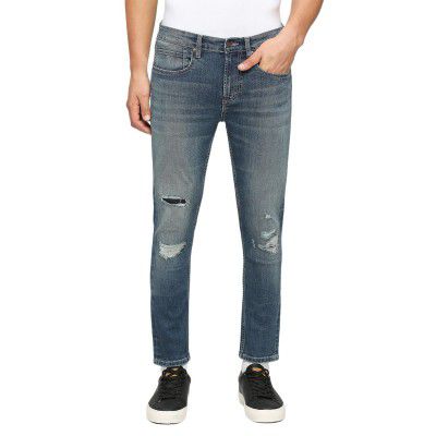 Pepe Jeans Men's Skinny Fit Mid Rise Jeans