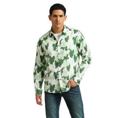 Pepe Jeans Men's Solid Regular Fit Shirt