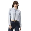 Pepe Jeans Solid Regular Neck Cotton Women's Casual Wear Shirt...