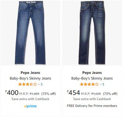 Pepe Jeans up to 73% Off
