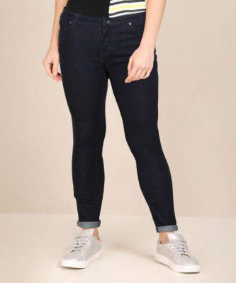 Pepe Jeans Women Skinny High Rise Dark Blue Jeans