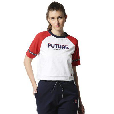 Pepe Jeans Women's Round Neck Colorblock Regular Fit T-Shirt