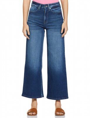 Pepe Jeans Womens Slim Fit Lightly Washed Flared Jeans