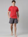 Pepe JeansMen Blue & Red Pure Cotton Night suit...