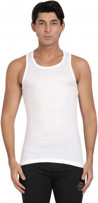 Pepe Mens Round Neck Solid Vest - Pack of 2