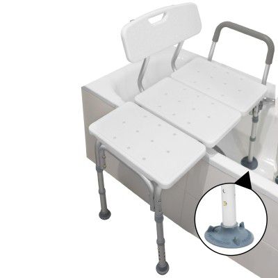 Pepe Mobility Bathtub Transfer Shower Bench with Arms & Back Rest