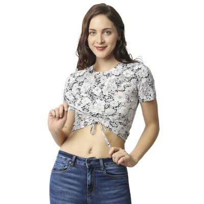 Pepe Printed Viscose Crew Neck Womens T-Shirt