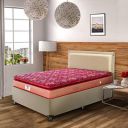 peps Springkoil Bonnell Pillow Top 8-inch Single Size Spring Mattress (Maroon, 75x36x08) with Free Pillow...