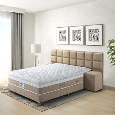 peps Vivah 12-inch Super King Size Spring Mattress (Cream, 84x72x12)