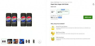 Pepsi Zero Sugar Soft Drink
