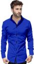 Pepzo  Men Regular Fit Color Block Spread Collar Casual Shirt...