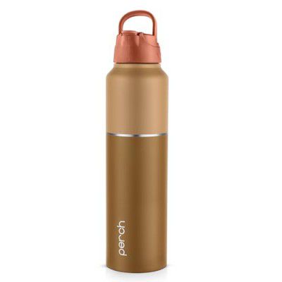 Perch Magic Stainless Steel Water Bottle 1 litre - Single-Walled, BPA Free, ISI Certified