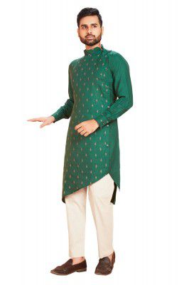 PERFECTBLUE Mens Cotton Printed Kurta with Pyjama Set (Banwery-3_Variation)