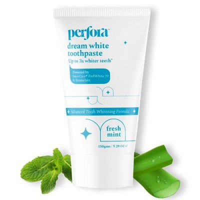 Perfora Whitening Toothpaste - 150 gms (Pack of 1) | Instant Teeth Whitening Toothpaste | Toothpaste for Kids & Adults | SLS Free Toothpaste | No Artificial Sweeteners | Made Safe Certified | Vegan Fr