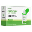 Perisafe Essential Car Tissues Pack of 5 (50 pulls 2 ply–250 pulls) | Fits in all type of Car Cup Holder| Easily Accessible |Soft, Eco friendly & Chemical free |1 Canister of 50 pulls + 4 refill...