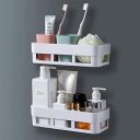 perpetual Bathroom Organiser, Self Adhesive Bathroom Shelf for Wall, Washroom Organizer, Bathroom Rack Stand Without Drilling (2 Pcs)...