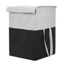 Perpetual Cloth Basket For Laundry - Waterproof Non Woven Cloth Bag For Storage Clothes, Flodable Laundry Basket Bag With Lid And Handle 75 Liters (Grey-BlueBIGi)...
