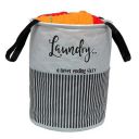 Perpetual Laundry Basket For Clothes - Waterproof Non Woven Cloth Bag For Storage Clothes, Flodable Laundry Basket Bag With Handle 45 Liter...