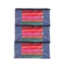 Perpetual Saree Organizer For Wardrobe -Large Size Foldable Saree Covers With Zip, Pack of 3 Pcs. (m)...