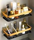 Perpetual Self - Adhesive Bathroom Shelf For Wall, Gold...