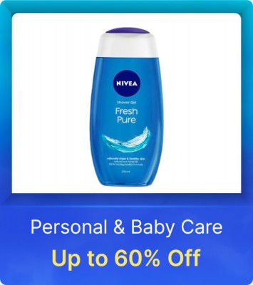 Personal & Baby Care product @ upto 60% off on Flipkart Big Billion Days Sale