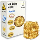 PESCA 40 LEDs 11 m Yellow Steady String Rice Lights  (Pack of 1)...