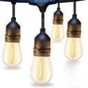 PESCA LED Outdoor String Lights for Patio with 20 Shatterproof S14 Vintage Edison Bulbs, 10 Meter Waterproof Hanging Lights for Outside, Porch, Deck, Bistro, Cafe, Balcony Lights, Warm White...