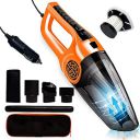 PESOMA Portable & Corded High Power Car Vacuum Cleaner, DC 12V, 120W 5.5 KPA, Vacuum Cleaner for Car Wet and Dry Car Vacuum Cleaner (Black-Orange)...