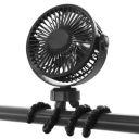 PESOMA Stroller Fan, Portable Handheld Mini Clip on Fan with Flexible Tripod, USB or Battery Powered DeskFan, 3 Speeds Personal fan for Car Seat,Bike,Camping-552-Tripod...