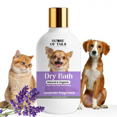 Pet Dry Bath Shampoo Waterless Spry for Dogs & Cats No-Rinse Formula Coat Cleans