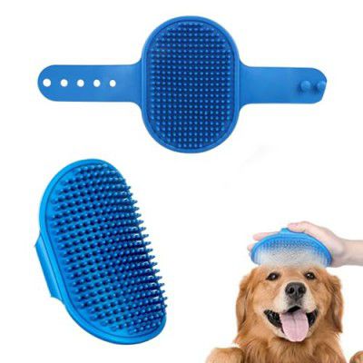 Pet Grooming Brush | Soothing Massage Rubber Bath Comb