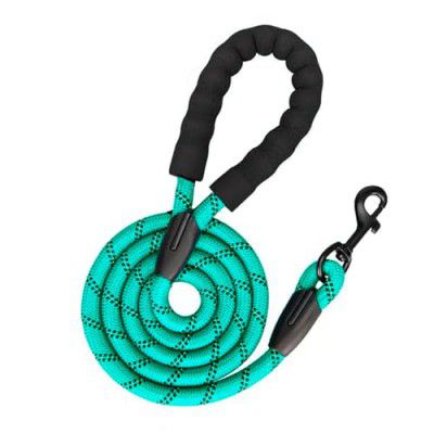PETBABAS Reflective Adjustable Pet Leash for Dogs and Cats (1/3 inch x 4 feet, Blue)