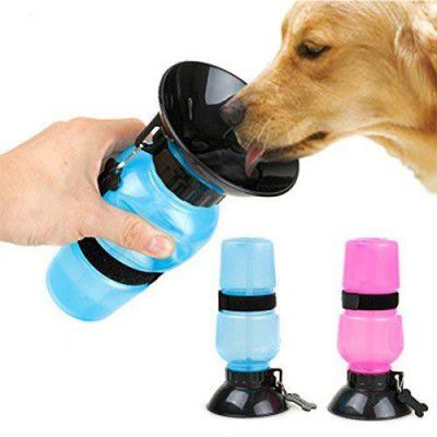 Petceptual Dog Water Dispenser Bottle Sipper Portable Aqua Dog Outdoor Travel Water Bottle Bowl 18-oz